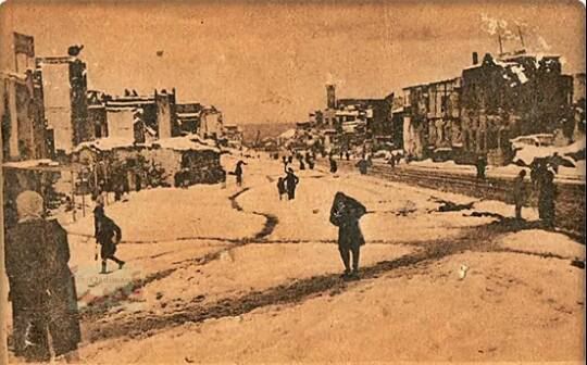 بيروت تحت الثلوج، شارع اللنبي شباط 1920 